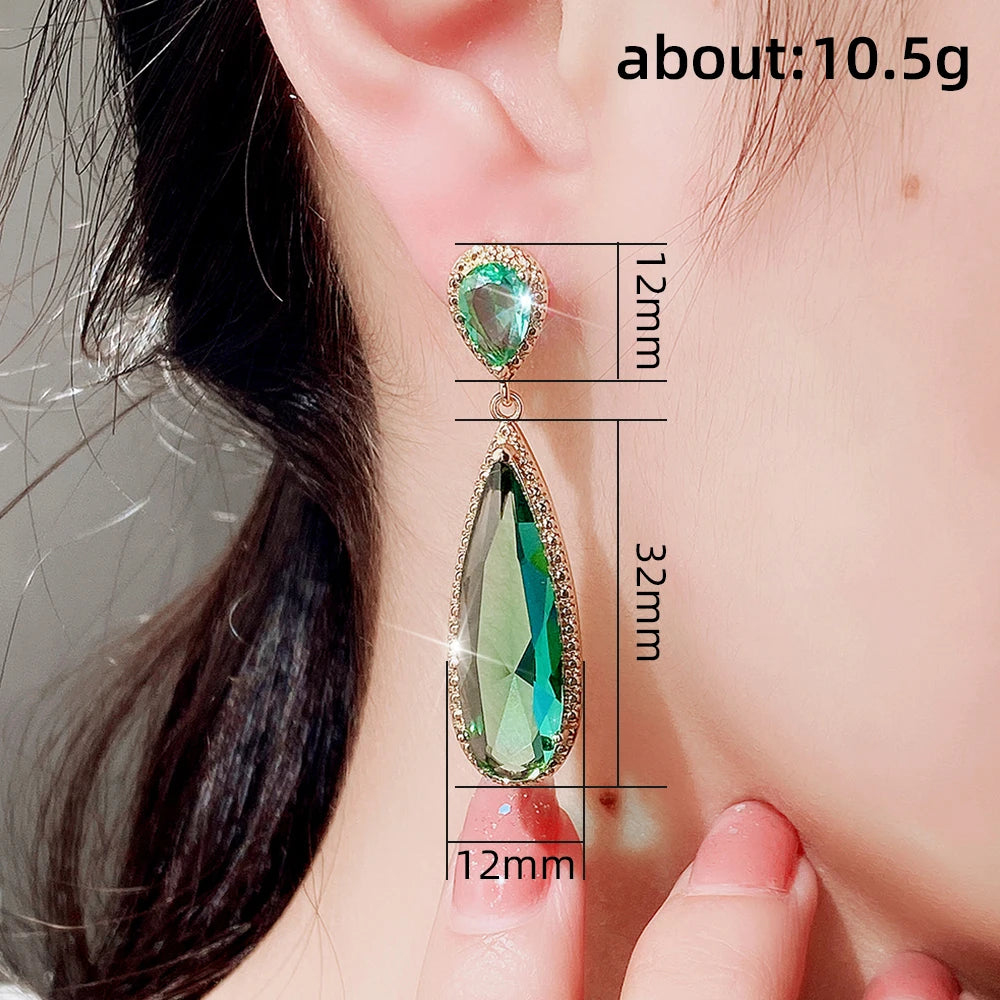 Elegant Lady's Dangle Earrings Wedding Love Jewelry