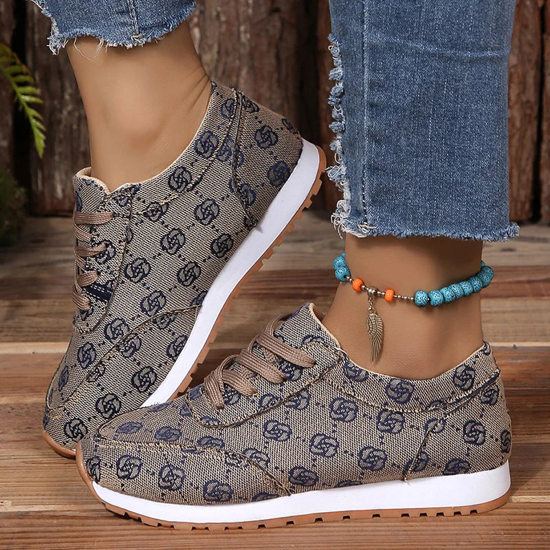 Women Casual Sneakers Luxury Print Design Shoes