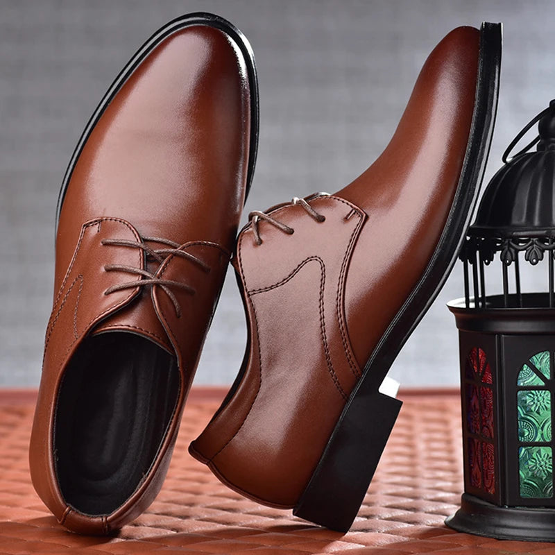 Men's Shoes Black Leather Formal