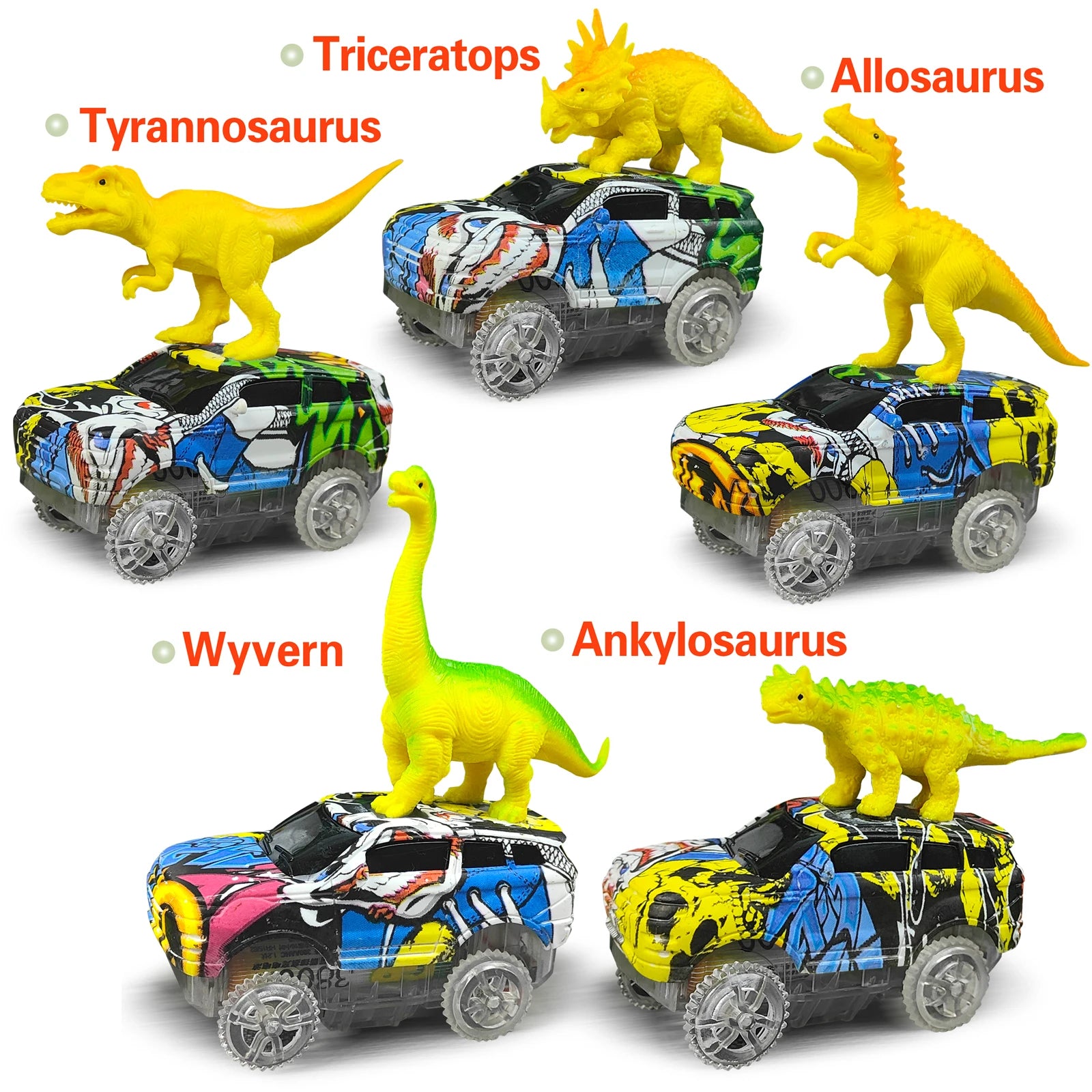 Magic Climbing electric dinosaur car Track Railway
