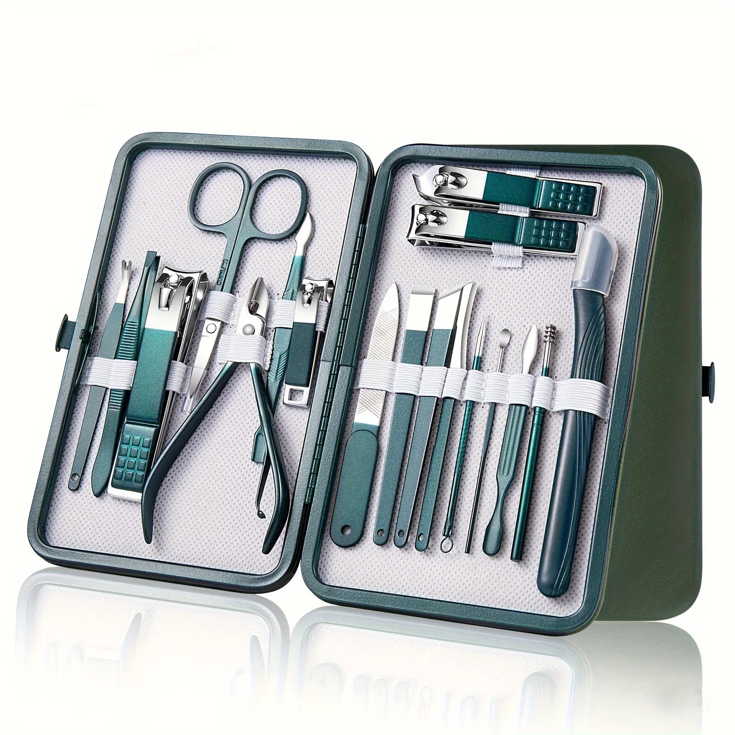 Nail Care Kit Stainless Steel Manicure & Pedicure Set Nail Clipper Set with Travel Case