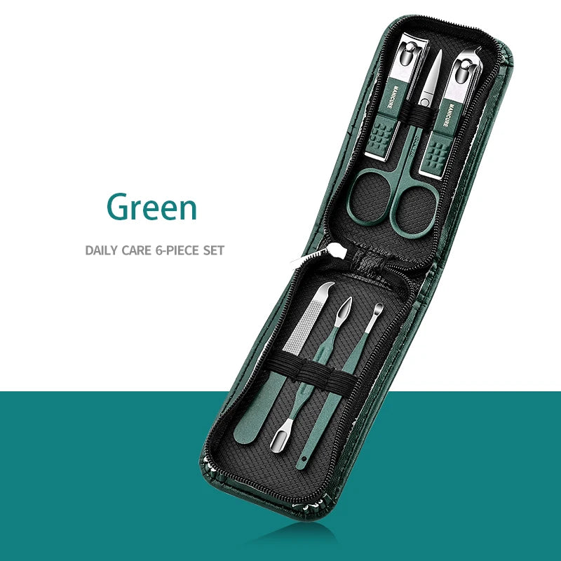 Nail Care Kit Stainless Steel Manicure & Pedicure Set Nail Clipper Set with Travel Case