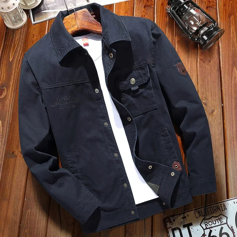 Men Fashion Casual Windbreaker Jacket Coat Men