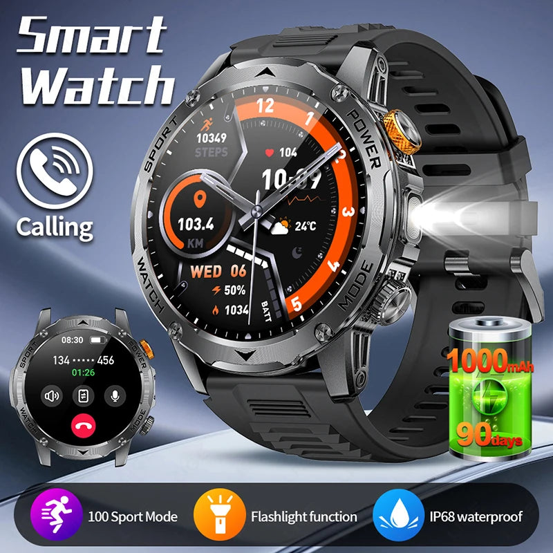 2025 New For HUAWEI Xiaomi 1000mah AMOLED Smart Watch