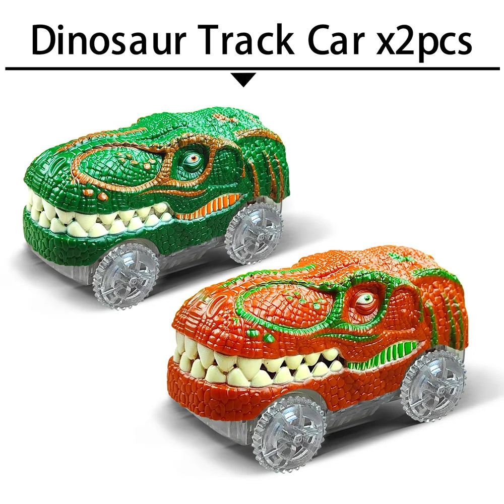 Magic Climbing electric dinosaur car Track Railway