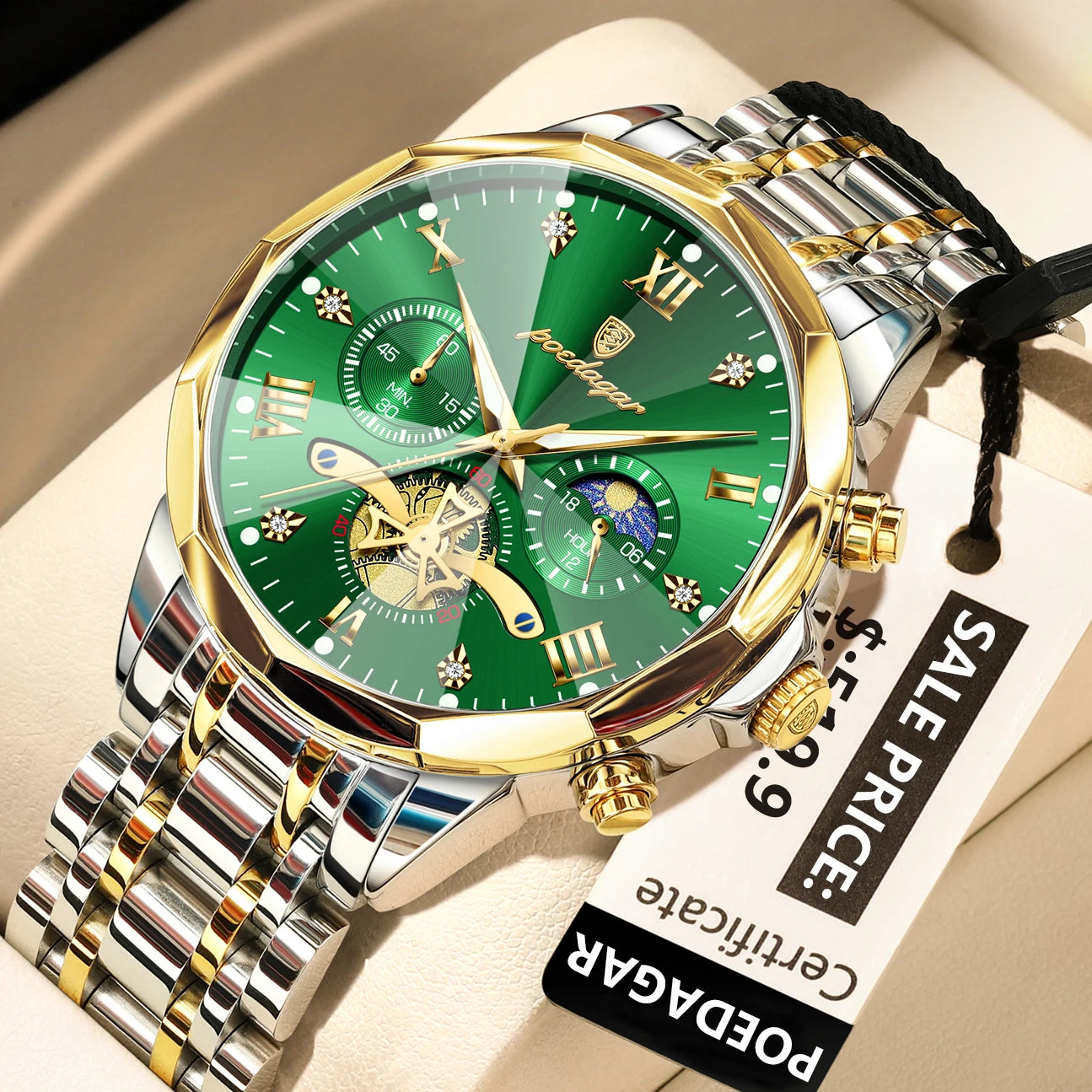 High Luxury Men Watch Top Original  Chronograph  Quartz Men's Watches