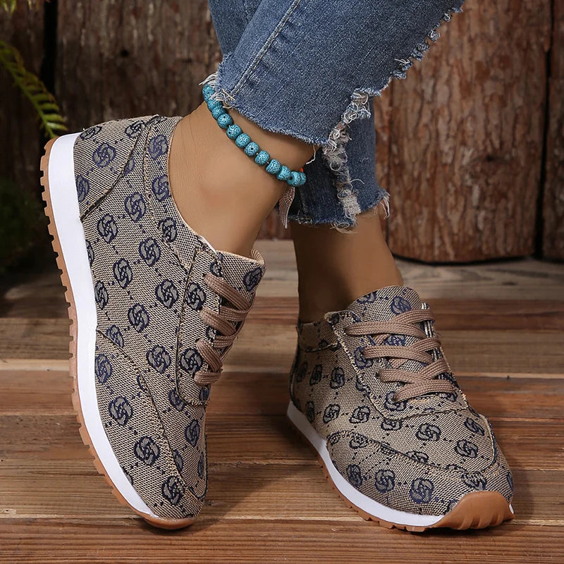 Women Casual Sneakers Luxury Print Design Shoes