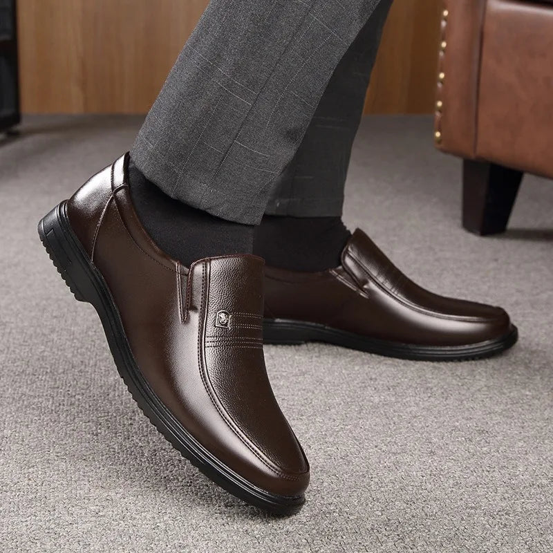 Genuine Leather Shoes Men