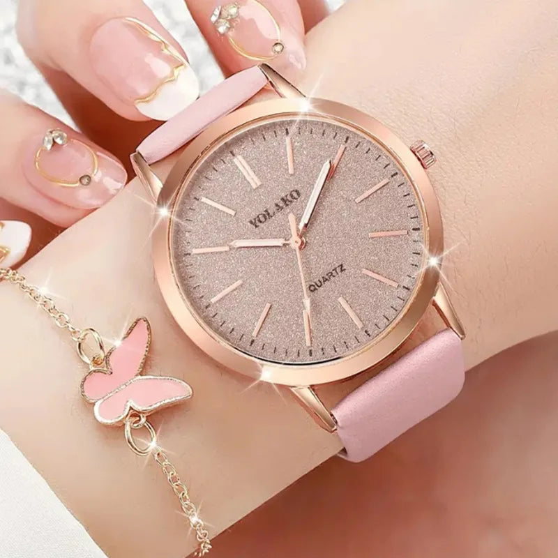 Luxury Design Leather Women Watches