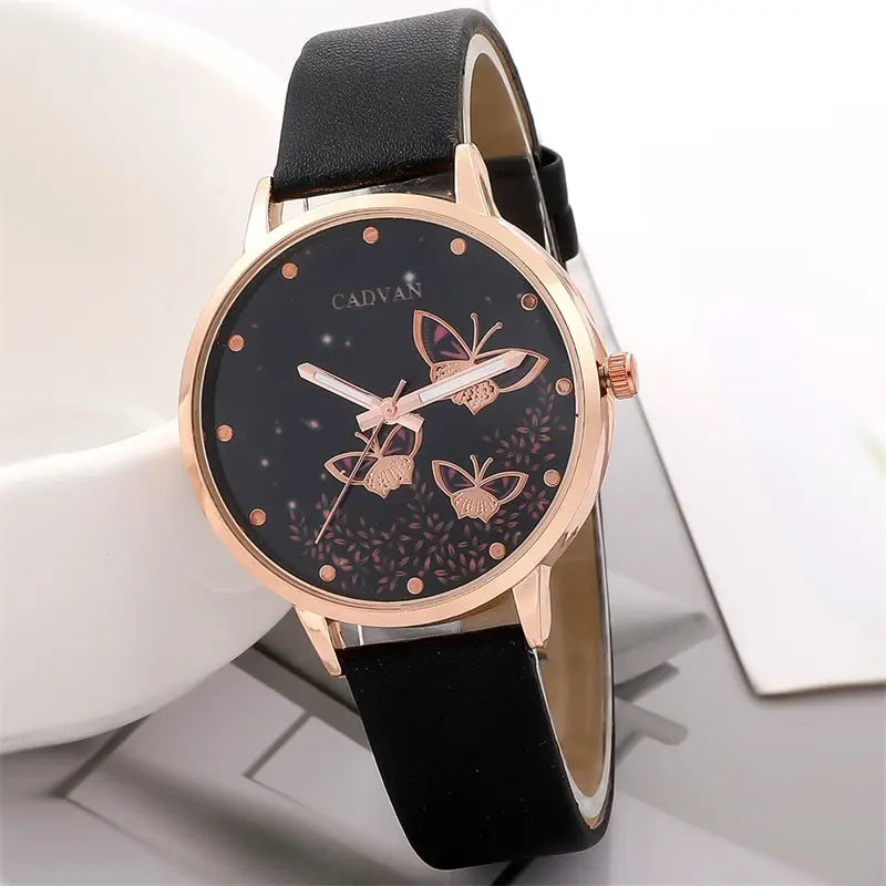 6pcs -  Set Womens Watches Ladies Fashion