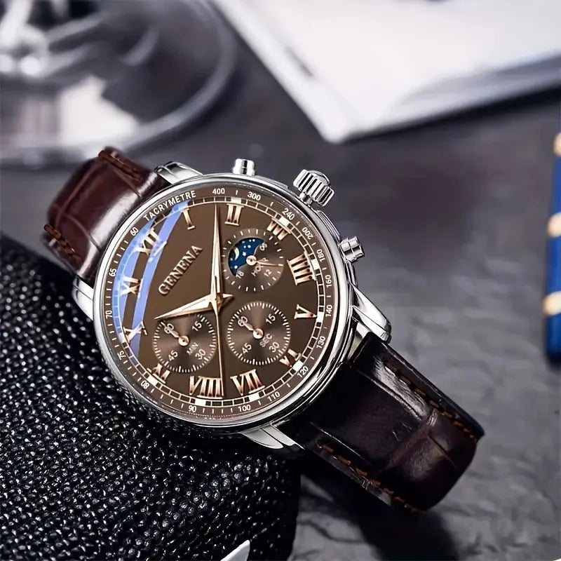 High Quality Men's Luxury Belt Fashion Quartz Watch Men