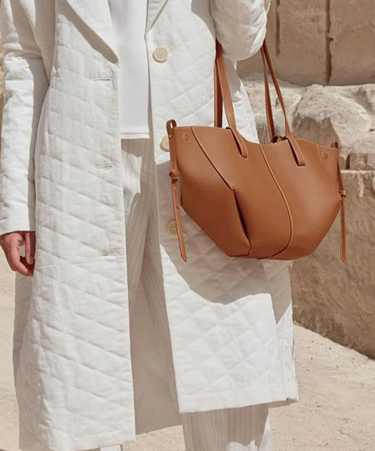 2025 New Womens Tote Bag Casual Fashion Large Capacity Leather Shoulder Bag