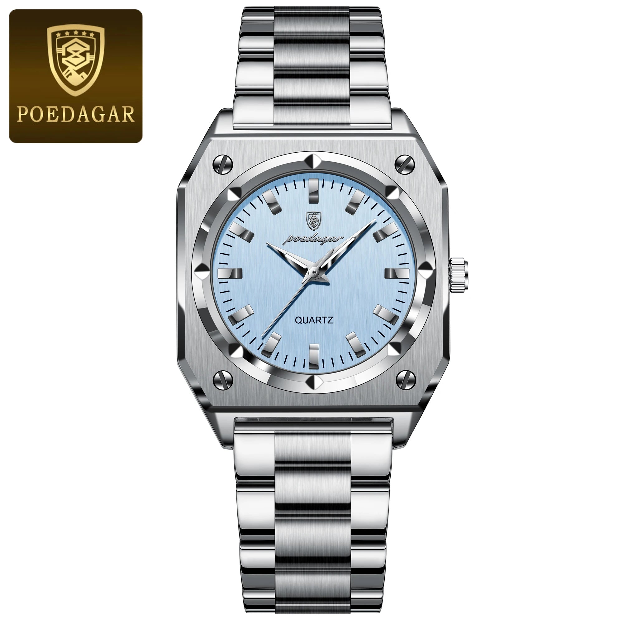 Luxury Elegant Square Woman Stainless Steel Quartz Women's Watches