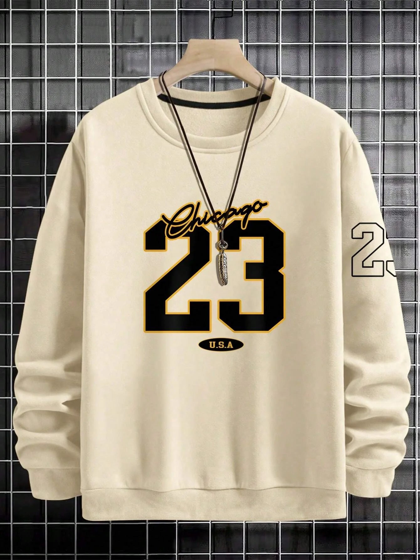 23 USA Art Letter Design Men Clothes