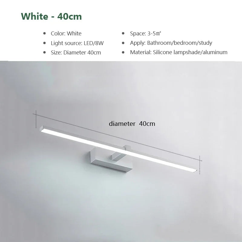 Modern LED Wall Light Bathroom Hardwares Wall