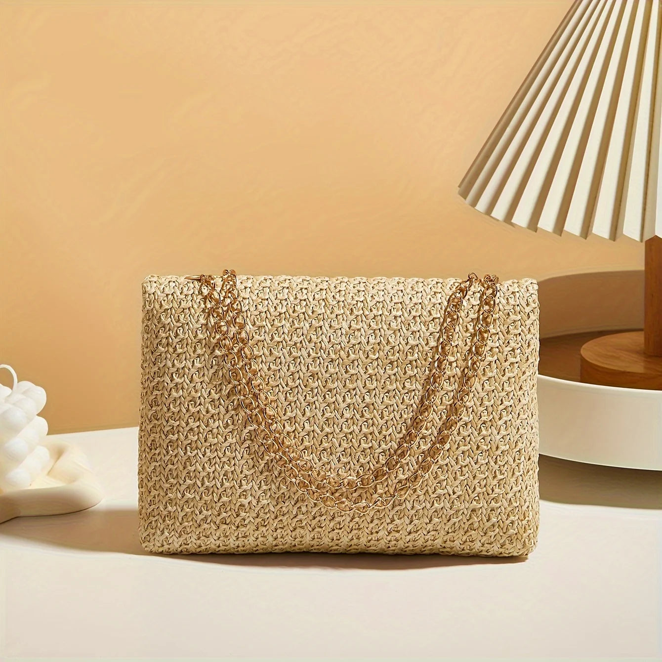 Woven Straw Handwoven Women's Shoulder Bag