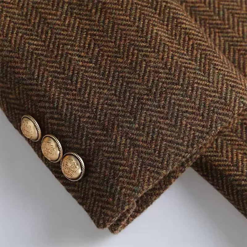 Jacket With Belt A Vintage Wool