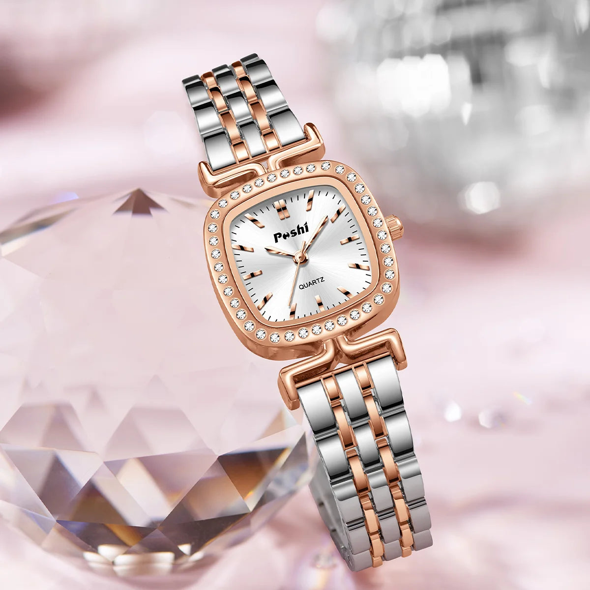 Fashion Quartz Movement Watch For Women Luxury Elegant