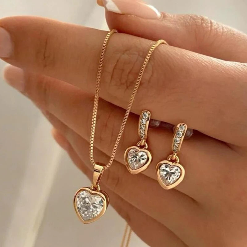 3 Pcs/Set Round Pearl Pendant Necklace For Women