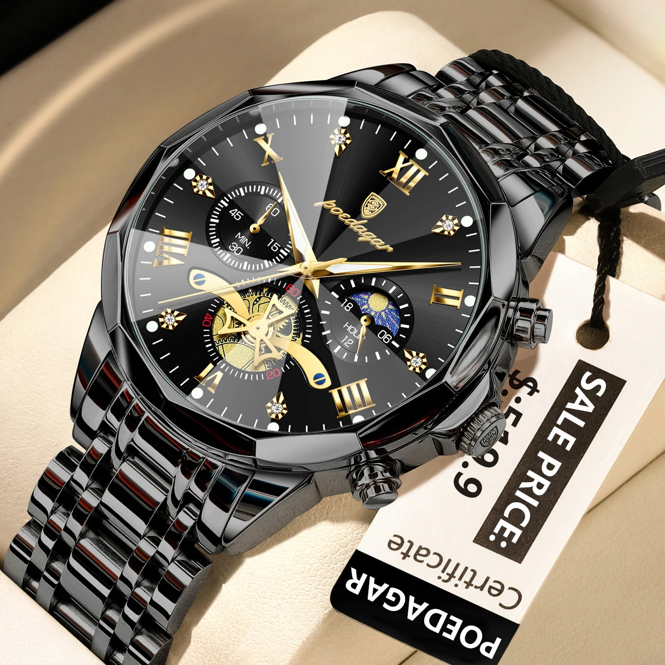 High Luxury Men Watch Top Original  Chronograph  Quartz Men's Watches
