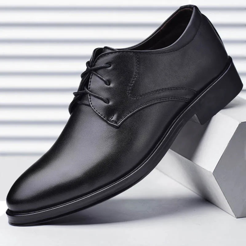 Men's Shoes Black Leather Formal