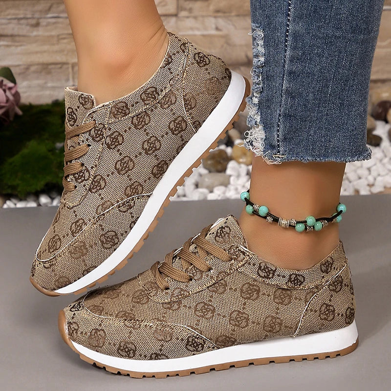 Women Casual Sneakers Luxury Print Design Shoes