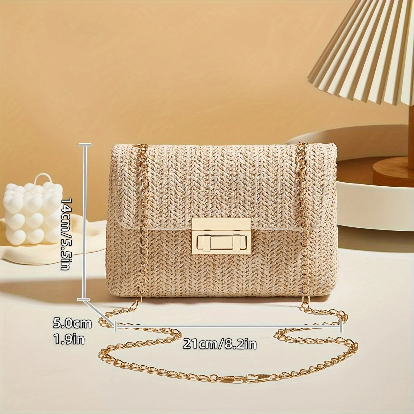 Woven Straw Handwoven Women's Shoulder Bag