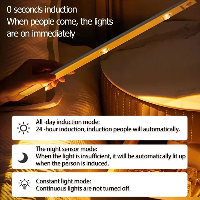 3 in 1 Under Cabinet Lights Wireless Lamp with Motion Sensor