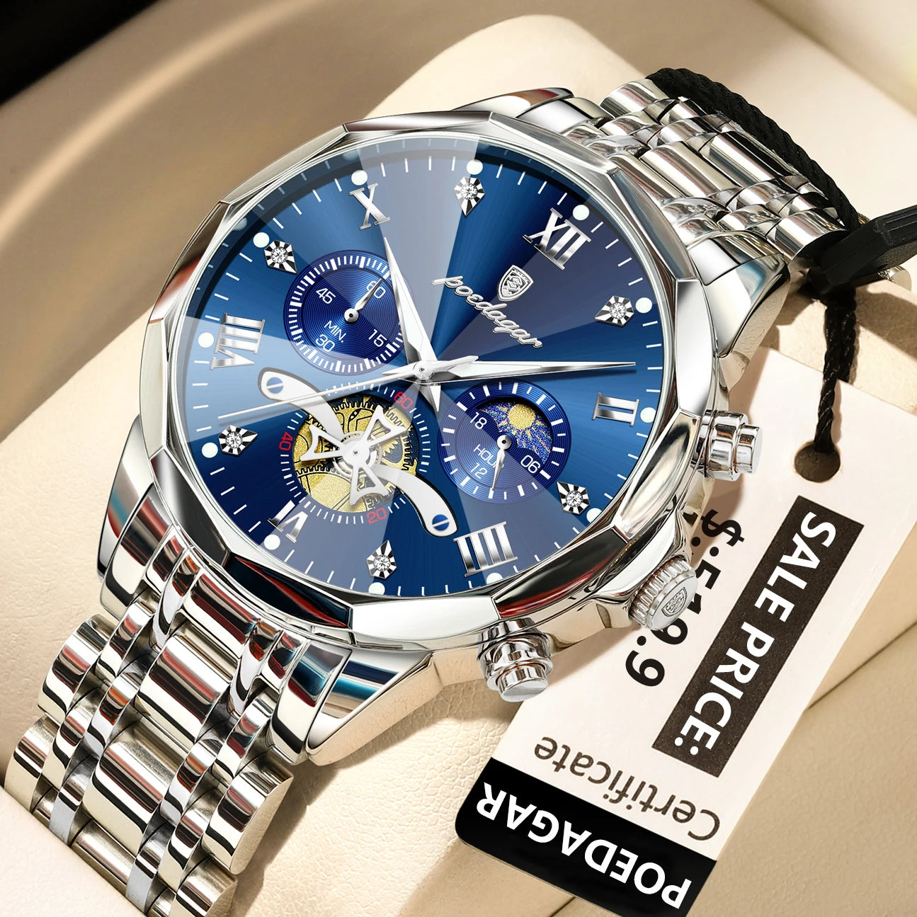 High Luxury Men Watch Top Original  Chronograph  Quartz Men's Watches
