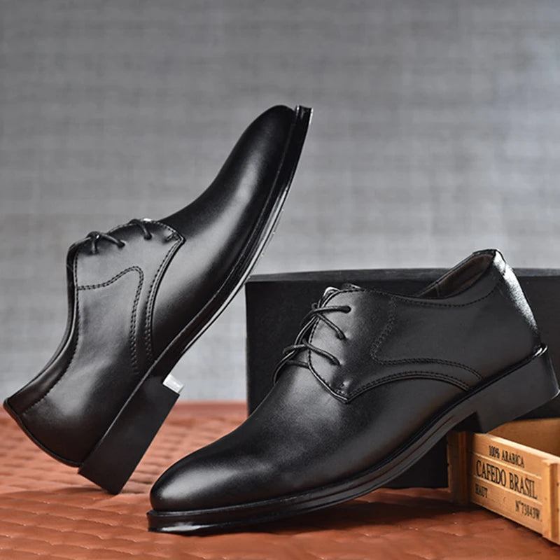 Men's Shoes Black Leather Formal