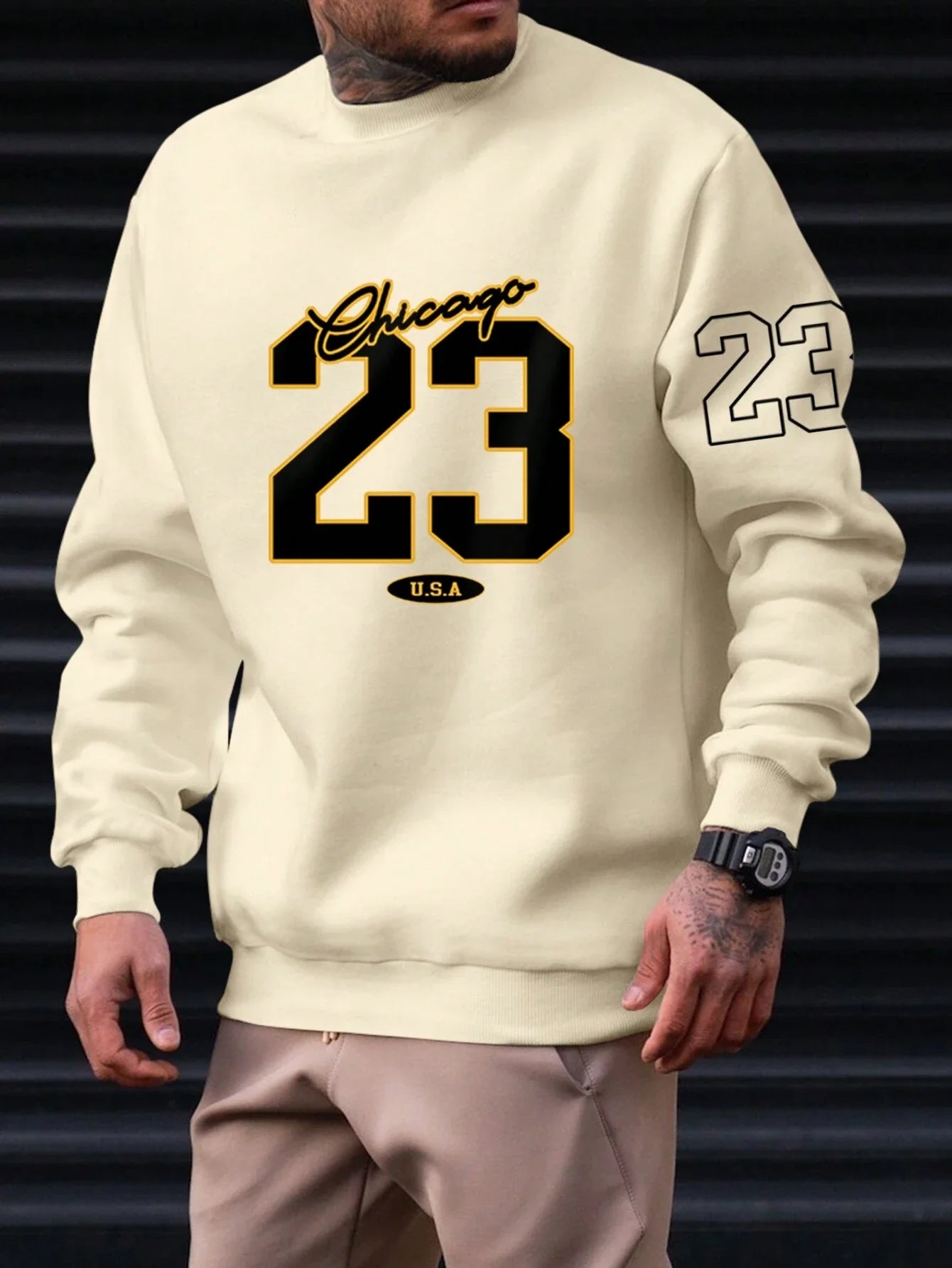 23 USA Art Letter Design Men Clothes