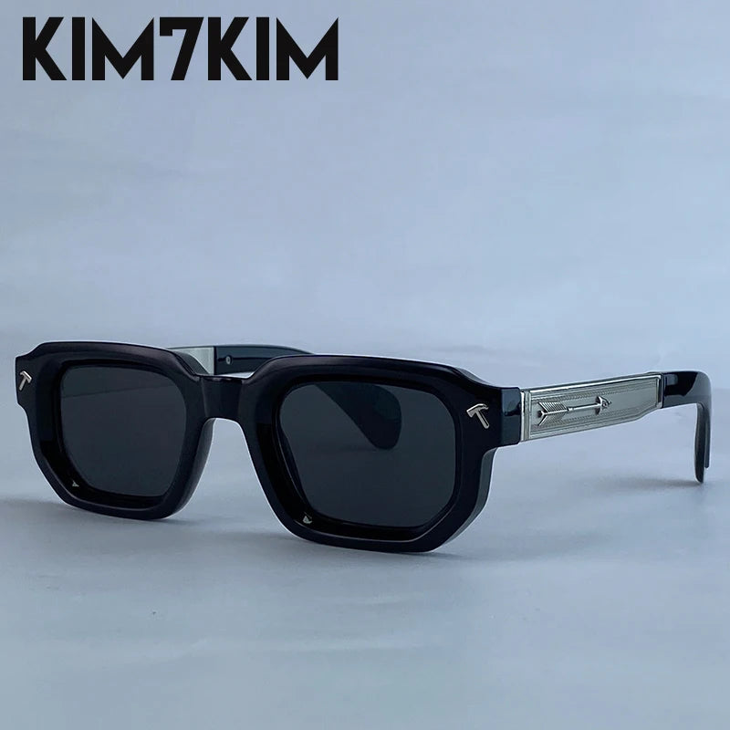 Men 2025 Luxury Brand Classic Rectangle Sunglass