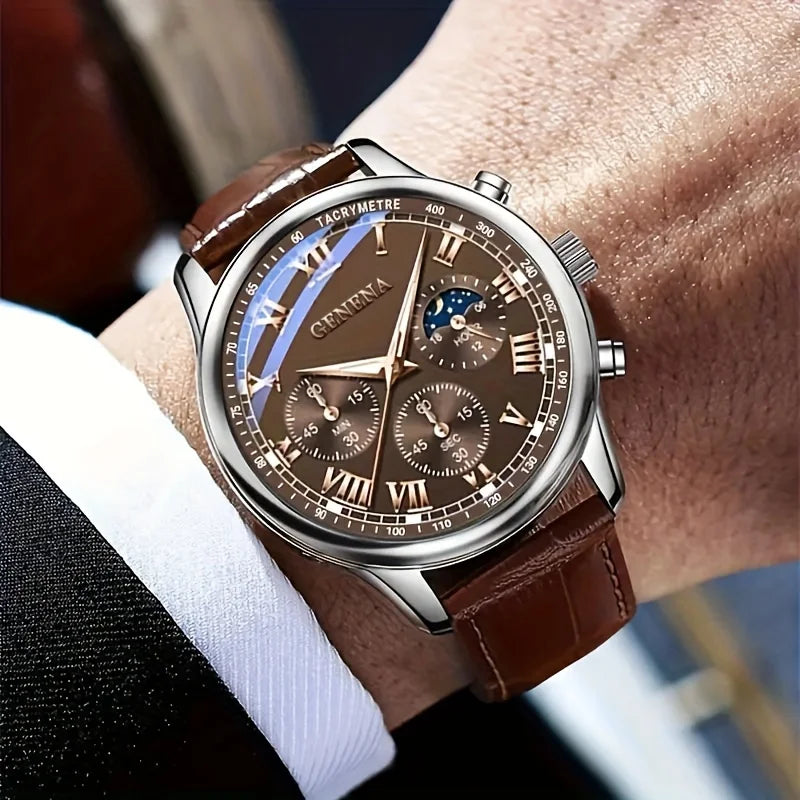 High Quality Men's Luxury Belt Fashion Quartz Watch Men