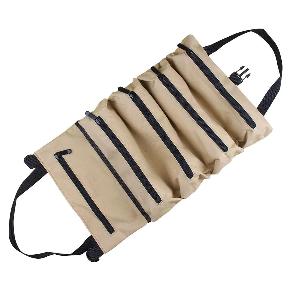 Tool Roll Bag - Easy to Carry 5-Pocket Roll Up Tool Bag